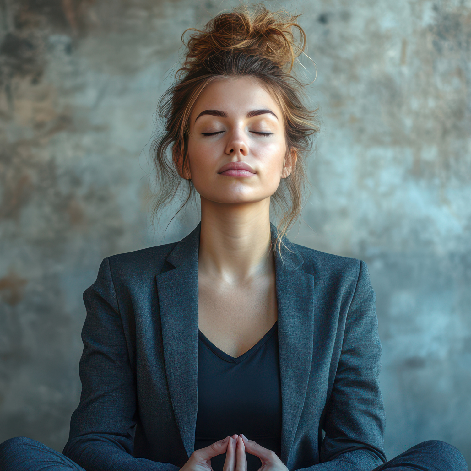 Woman looking for the peace of mind